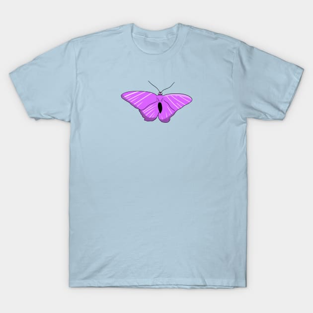 Purple Butterfly T-Shirt by Artemis Garments